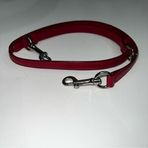 Coach Authentic Red Adjustable Thin Leather Purse/Crossbody Replacement Strap